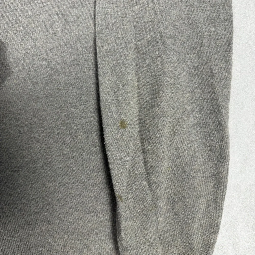 90s Mens Polo Ralph Lauren Long Sleeve Pique Polo Shirt Grey M